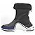 Botas de couro Louis Vuitton Archlight Monogram Flower Preto - vista 5