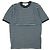 Autre Marque Camiseta de punto de algodón Slopeslow a rayas Negro Azul marino