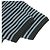 Autre Marque Camiseta de punto de algodón Slopeslow a rayas Negro Azul marino - vista 4