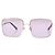 Gafas de sol cuadradas Nina Ricci moradas de metal