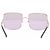 Gafas de sol cuadradas Nina Ricci moradas de metal - vista 3