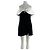 Self portrait Kurzes schulterfreies Kleid Schwarz