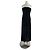 Vestido maxi negro de algodón Cos
