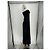 Vestido maxi negro de algodón Cos - vista 4