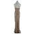 L'Agence Christine Burnout Satinrobe Beige - Ansicht 2