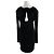 Schwarzes Magda Butrym H&M x Magda Butrym Viscose Kleid