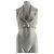 Autre Marque ALESSANDRO VIGILANTE Mini chaqueta beige de lino