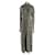 Balmain Langes Kleid mit Python-Print Braun  - Ansicht 1