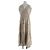 Massimo Dutti Maxikleid beige Viscose