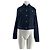Autre Marque Chaqueta de lana azul efecto denim
