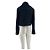 Autre Marque Chaqueta de lana azul efecto denim - vista 2