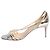 Christian Louboutin Sandali scintillanti Gwynitta argento - taglia EU 37.5
