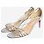 Christian Louboutin Sandali scintillanti Gwynitta argento - taglia EU 37.5 - vista 2