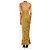 Autre Marque Vestido de seda con estampado de leopardo amarillo - talla UK 6 - vista 2