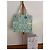Borsa Tote Christian Dior Dioriviera in Tela Bianco Verde - vista 4