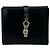 Gucci Jackie Leder-Bifold-Geldbörse Schwarz