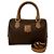 Triomphe Céline CELINE Vintage Macadam Blazon Leder Handtasche Braun