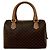 Triomphe Céline CELINE Vintage Macadam Blazon Leder Handtasche Braun - Ansicht 3