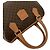 Triomphe Céline CELINE Vintage Macadam Blazon Leder Handtasche Braun - Ansicht 4