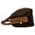 Triomphe Céline CELINE Vintage Macadam Blazon Leder Handtasche Braun - Ansicht 5