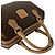 Céline Celine Vintage Macadam Blazon Logo Pattern Handtasche Braun - Ansicht 4