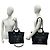 Borsa Tote Chanel Deauville Coco Mark Logo Nero - vista 2