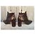 Botines Louis Vuitton en cuero marrón Castaño - vista 5