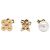 Orecchini Louis Vuitton Charmie Pearl 3-Piece Set D'oro
