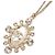 Collana con pendente di perle placcata oro Chanel