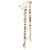 Orecchini A18V Logo x Pearl Stud di Chanel D'oro - vista 4