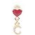 Orecchini A18V Logo x Pearl Stud di Chanel D'oro - vista 6