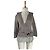 Fabiana Filippi Strickjacke Wickeloptik braun & weiß