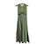 Claudie Pierlot Satin Midikleid Grün - Ansicht 2
