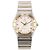 Omega Constellation 1212.30 Mostrador Branco Aço e Ouro Quartz 35mm Prata Dourado