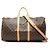 Louis Vuitton Marrone Monogram Keepall Bandouliere 55