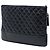 Chanel Black Large Aged Calfskin Gabrielle O Case Clutch Nero - vista 2