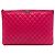 Clutch Chanel Red Large Quilted Calfskin Chain Boy O Case Rosso