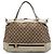 Borsa Mayfair in tela GG beige di Gucci