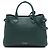 Borsa a tracolla Burberry Green Medium in pelle e House Check Verde