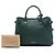 Borsa a tracolla Burberry Green Medium in pelle e House Check Verde - vista 7