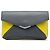 Fendi Gray Bicolor Leather 2Jours Envelope Clutch Braun