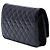 Wallet On Chain Portafoglio con catena Chanel Black Quilted Patent Golden Class Nero - vista 2