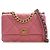 Chanel Pink Medium Lambskin 19 Flap Rosa