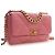 Chanel Pink Medium Lambskin 19 Flap Rosa - vista 2