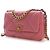Chanel Pink Medium Lambskin 19 Flap Rosa - vista 3