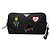 Saffiano Pochette da polso Prada Black Tessuto Robot Pins Nero