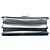 Miu Miu Borsa a tracolla Madras in denim blu e capra metallizzata - vista 3
