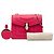 Bulgari Bvlgari Pink Small Leather Square Serpenti Forever Chain Crossbody Rosa - vista 6