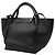 Céline Celine Big Bag in pelle di vitello granulata nera, piccola Nero - vista 2