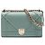 Dior Blue Small Grained Calfskin Diorama Flap Blu chiaro